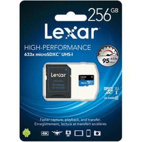 Resim Lexar 256gb 633x 100mb/s Sd Adaptörlü Microsdxc Hafıza Kartı 