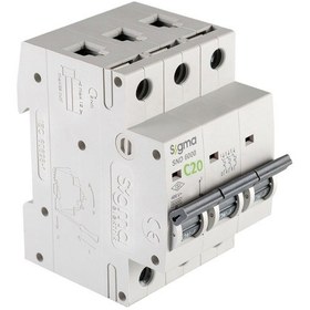 Resim Sigma 6sm320c C Tipi Trifaze 3x20a 6ka Otomatik Sigorta 