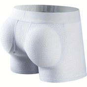 Resim JOCKMAIL Erkek Boxer Slip İç Çamaşırı, Mesh Nefes Alabilen Rahat Dolgulu İç Çamaşırı Boxer Kalça Pedli, Erkeklerin Seksi İç Çamaşırı 