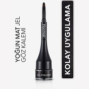 Resim Flormar Gel Likit Eyeliner GE01 Gel Black 