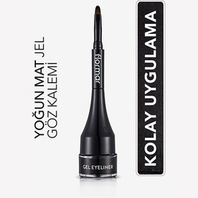 Resim Flormar Gel Likit Eyeliner GE01 Gel Black 
