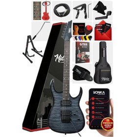 Resim Midex Crade-st Grey Rosewood Klavye Super Strat Kasa Hh Yüksek Kaliteli Elektro Gitar 