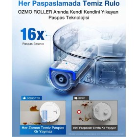 Resim Ecovacs Kendi Kendini Temizleyen Deebot 18.000 Pa Emiş Gücü Zerotangle 3.0 Ozmo Roller Gerçek Zamanlı Mop Yıkama 75°c Sıcak Sulu Omnı Istasyonlu Akıllı Robot Süpürge Beyaz 