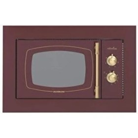 Resim Silverine MW9033R02 Retro Bordo Ankastre Mikrodalga 
