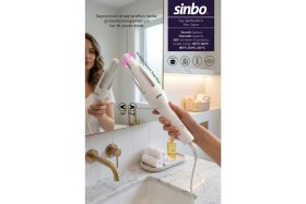 Resim Sinbo SHD-1728 Otomatik Saç Maşası Seramik Kaplama Saç Şekillendirici LED Isı Göstergeli 