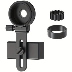 Resim 1pc Evrensel Telefon Adaptörü Monoküler, Binoküler, Teleskop, Mikroskop için - Siyah ABS, Çoklu Konfigürasyonlu Akıllı Telefon Kamera Mount, Outdoor Fotoğrafçılık için İdeal, Şükran Günü, Emek Günü, Baba Günü, Öğretmenler Günü için Mükemmel Hediye 