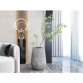 Resim Nuano Consept Zono Serisi Uzun Saksı Koyu Gri 43x45 