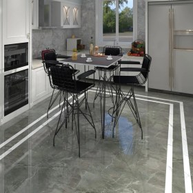 Resim Kenz Life Knsz Masa Sandalye Takımı HEM105ZENGIN Grisyh 080*080 4 Sandalye Syhsyh Kolçaklı Sırt Minderli 