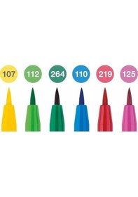 Resim Faber Pıtt Artist Pen Fırça Uçlu Çizim Kalemi 6 Lı Bahar 1671770 