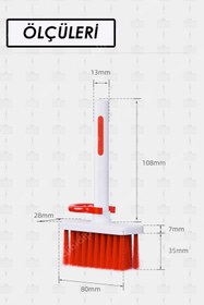 Resim TRİPULAM AirPods & Klavye Temizleme Fırçası – Çok Amaçlı Mini Temizleyici, Kulaklık, Laptop ve Klavye 