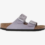 Resim Birkenstock Arizona Soft Footbed Nubuck Kadın Mor Terlik 