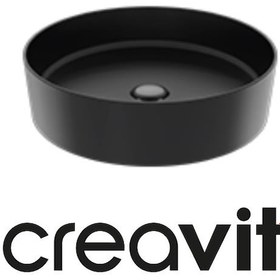 Resim Creavit Loop 45 CM Set Üstü Çanak Lavabo Siyah Mat Lp145 