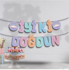 Resim Makaron İyi Ki Doğdun Banner Tüm Yaşlar 