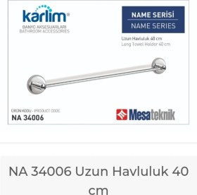 Resim Mesaaksesuar Karlim Name Serisi Uzun Havluluk 40cm Krom 