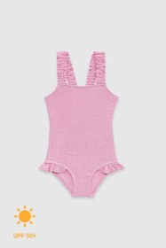 Resim UV Korumalı Dokulu Kız Çocuk Mayo Pink Frosting - Pink Frosting / 3-4 Yaş 