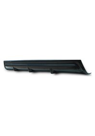Resim Toyota Corolla Twin Difüzör Difizör Plastik Parlak Siyah 2013 2014 2015 2016 2017 Arka-difizör-bodykit-ek 