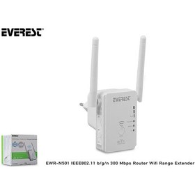 Resim Everest Ewr-n501 Ieee802.11 B-g-n 300 Mbps Router Wifi Range Extender 