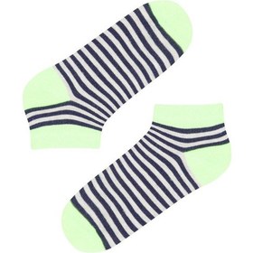 Resim Penti Erkek Çocuk Neon Striped 2li Patik Çorap Mor 