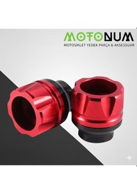 Resim Yamaha Cygnus L Ön Teker Muhafaza Takozu-kırmızı-mkm28531 