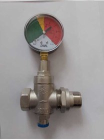 Resim Candan Su Basınç Düşürücü Dms Y-a60 Manometre 63 Mm 0 ile 10 Bar 3/4 