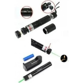 Resim Marsilyan Şarjlı Turbo Yeşil Lazer Pointer Kibrit Yakabilen Güç 1000MW 