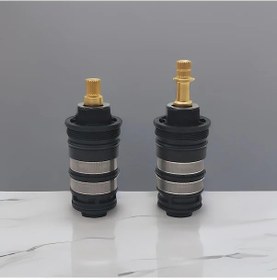 Resim Pazly Kolay Kurulum Termostatik Vana Akıllı Karışım Suyu A Pirinç Siyah 1 Parça A 