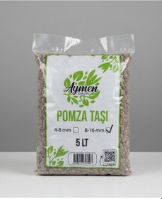 Resim 8-16 Mm Ponza Taşı 5 Litre Tarım Pomzası Volkanik Ponza Taşı 5 Lt 