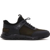 Resim Derimod Erkek Haki Bağcıklı Nubuk Deri Sneaker 24WFD6762V3 