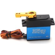 Resim Besthome1 35kg Dijital Servo 270 Derece Çelik Dişli, 5-7.4v, 25t Metal Kollü, Araba Modeli İçin Mavi Tek Adet 