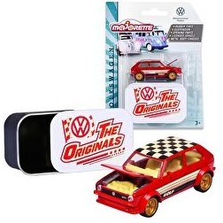 Resim Majorette Vw The Originals Deluxe Cars Volkswagen Golf Mk 1 Kırmızı 