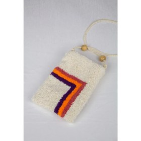 Resim Pulur.co Krem Rengi Punch Telefon Çantası 