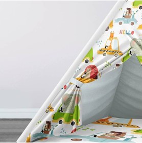 Resim instababyrooms Çocuk Oyun Çadırı Hayvanlar ve araçlar Dijital Baskılı 