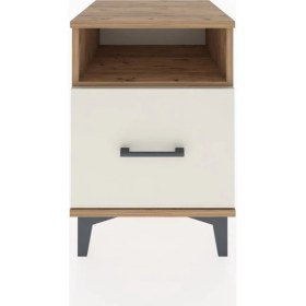 Resim Dienni Hyperion Komodin Tek Raflı Tek Çekmeceli 44X44X64 Çam-Aytaşı 