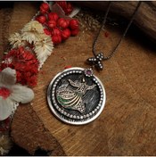 Resim Sima Silver Semazen Mevlana Model Otantik Madalyon Gümüş Kolye Takı 