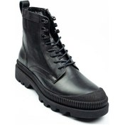 Resim Marcomen 16157 Siyah Deri Erkek Casual Bot 