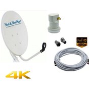 Resim Çanak Anten Set 70 cm Ofset+Hd Tekli LNB1+10M Kablo 