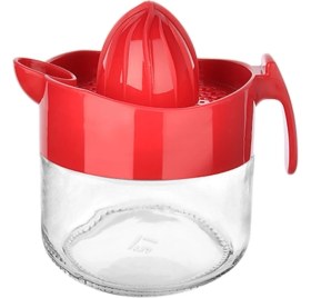 Resim Buradabuldun® 300ML Cam Hazneli Pratik Limon Narenciye Sıkacağı KC-405 