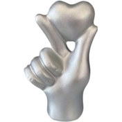 Resim Suntek Tv Dolabı Için Kalp El Heykeli Çok Fonksiyonlu Gümüş 