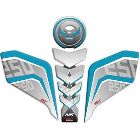Resim Gp Kompozit Cf Moto 250 Nk 2018-2022 Uyumlu Tank Pad Seti Turkuaz (522061539) 