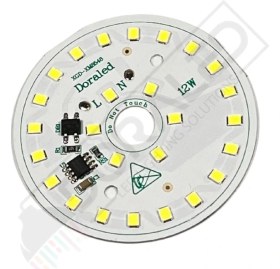 Resim Dora Led 220Volt 12Watt Smd 2835 Ledli Led Modül Beyaz 10mm Delik Çaplı 220V 12W Avize Ledi 60mm(3 Adet) 