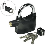 Resim İpek Yıldızı Desibel Siyah Alarmlı Çok Fonksiyonlu Ekstra Güvenlikli Kare Asma Dolap Kilidi 