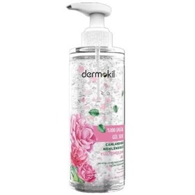 Resim Dermokil %100 Doğal Gül Suyu Canlandırıcı Nemlendirici Yüz Temizleme Jeli 