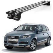 Resim Trio-ıı Audi Q7 2006-2014 Uyumlu Kilitli Ara Atkı 135cm Port Bagaj Tavan Barı 