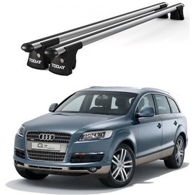 Resim Trio-ıı Audi Q7 2006-2014 Uyumlu Kilitli Ara Atkı 135cm Port Bagaj Tavan Barı 