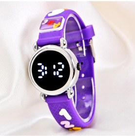 Resim Şık 3d Silikon Kordon Figürlü Led Ekran Küçük Çocuk Kol Saat 04-09 Yaş St-304145 