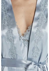 Resim Pierre Cardin 6965 Altılı Saten Gecelik Sabahlık Takımı Mist Mist 