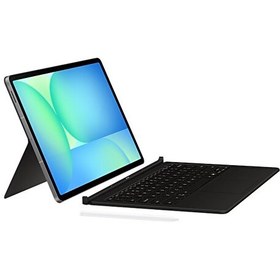 Resim Samsung  Tab S10 FE+ Klavyeli Mousepadli Siyah Kılıf 