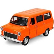 Resim Nostaljik Metal Çek Bırak Ford Sesli Ve Işıklı Minibüs Turuncu 1/36 Ölçek Diğer 