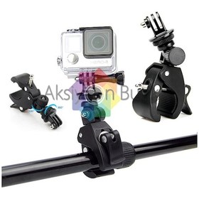 Resim Sjcam. Xiaomi Yı.eken. Gopro Uyumlu Bisiklet Zıpkın Gidon Aparatı 