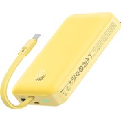 Resim Baseus MgSafe Mini 30W 10.000 mAh Type-C Kablolu Kablosuz Şarjlı Powerbank Sarı 
